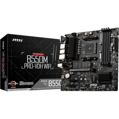MSI B550M-VC WIFI Gaming Desktop Motherboard - AMD B550 Chipset - Socket AM4 - Micro ATX MSI B550M-VC WIFI Gaming Desktop Motherboard - AMD B550 Chipset - Socket AM4 - Micro ATX